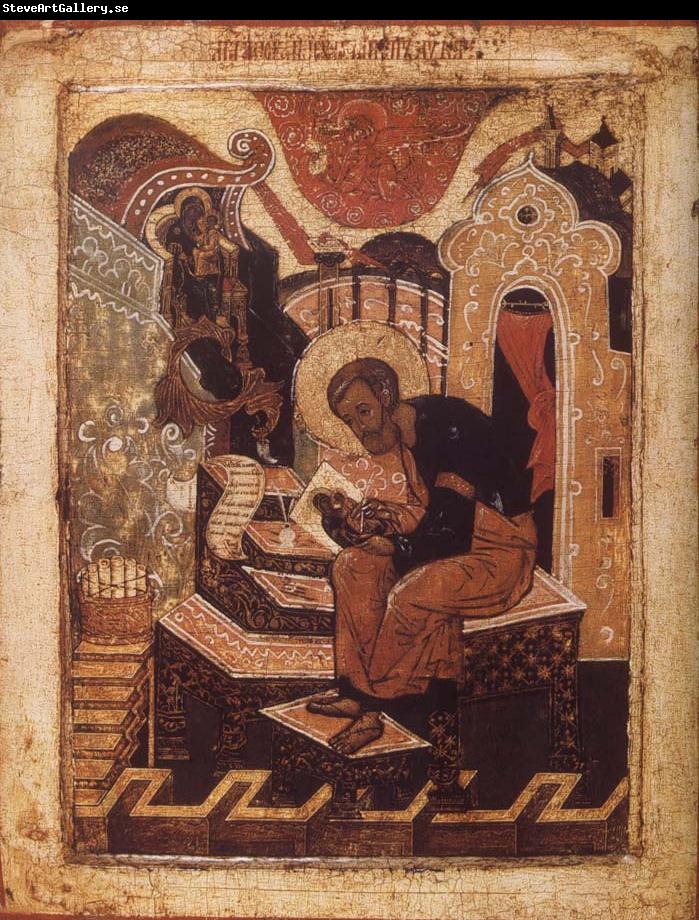 unknow artist Saint Luke theEvangelist Painting the Ico of the Virgin